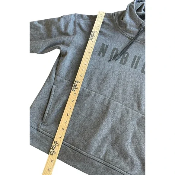 NOBULL / Women / Training hoodie / Heather gray / Size Small Scuba Hood - Picture 11 of 14